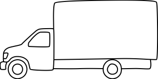 Delivery Truck from the Transportation shape library