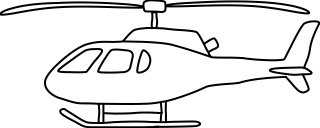 Helicopter from the Transportation shape library