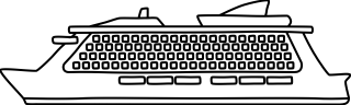 Cruise Ship from the Transportation shape library