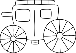 Stagecoach from the Transportation shape library