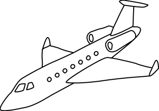 Private Jet from the Transportation shape library