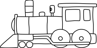 Train from the Transportation shape library