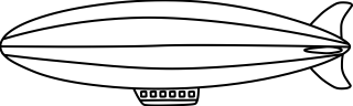 Zeppelin from the Transportation shape library