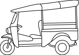 Tuk tuk from the Transportation shape library