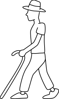Walking Man from the Transportation shape library