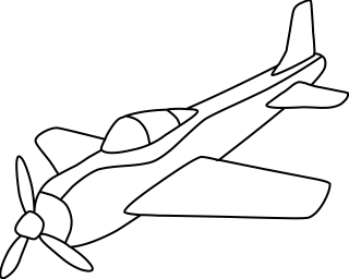 Small Propeller Airplane from the Transportation shape library