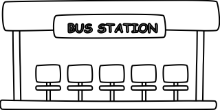 Bus Station from the Transportation shape library