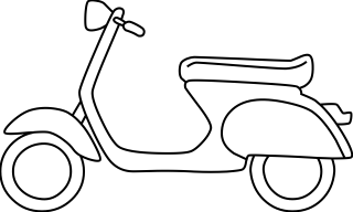 Moped from the Transportation shape library