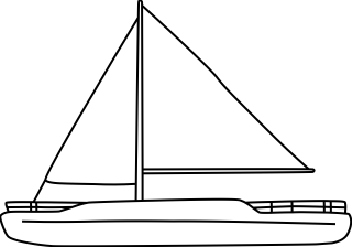Sailboat from the Transportation shape library