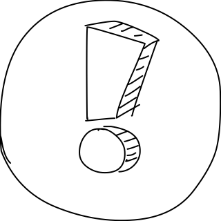 Exclamation Icon from the UI Flow shape library