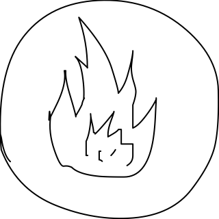 Fire Icon from the UI Flow shape library