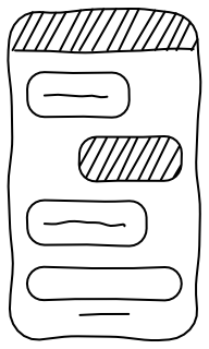 Phone Chat Screen from the UI Flow shape library