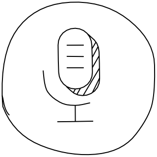 Voice Input Icon from the UI Flow shape library