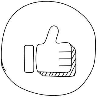 Thumbs Up Icon from the UI Flow shape library