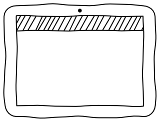 Tablet Screen from the UI Flow shape library