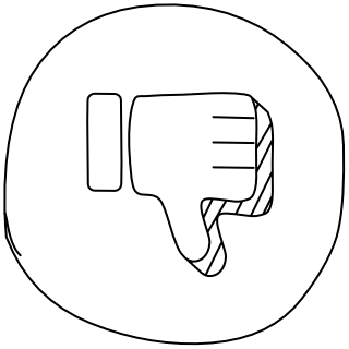 Thumbs Down Icon from the UI Flow shape library