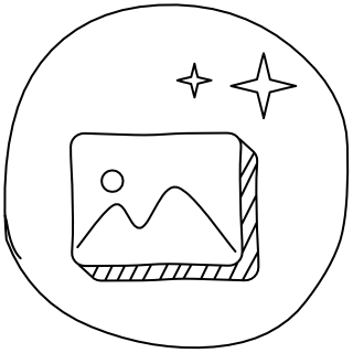 AI Image Icon from the UI Flow shape library