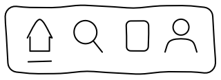 Tab Bar from the UI Flow shape library