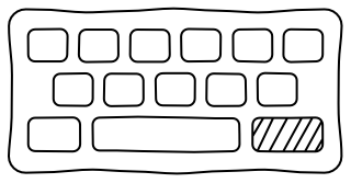 Keyboard from the UI Flow shape library