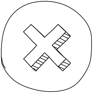 Close Icon from the UI Flow shape library
