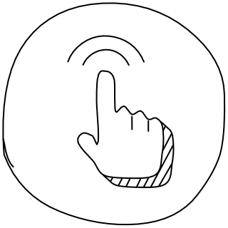 Tap Gesture Icon from the UI Flow shape library