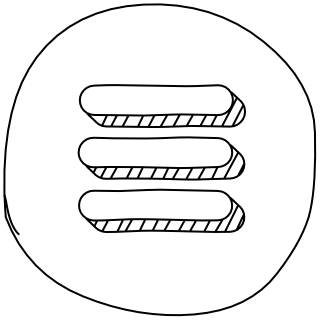 Menu Icon from the UI Flow shape library