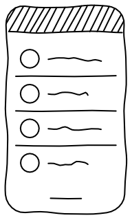 Phone List Screen from the UI Flow shape library