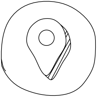 Location Icon from the UI Flow shape library
