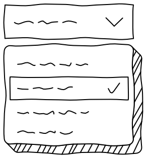 Dropdown (Open) from the UI Flow shape library