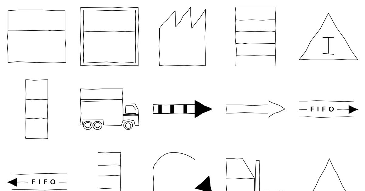 A selection of shapes from Value Stream