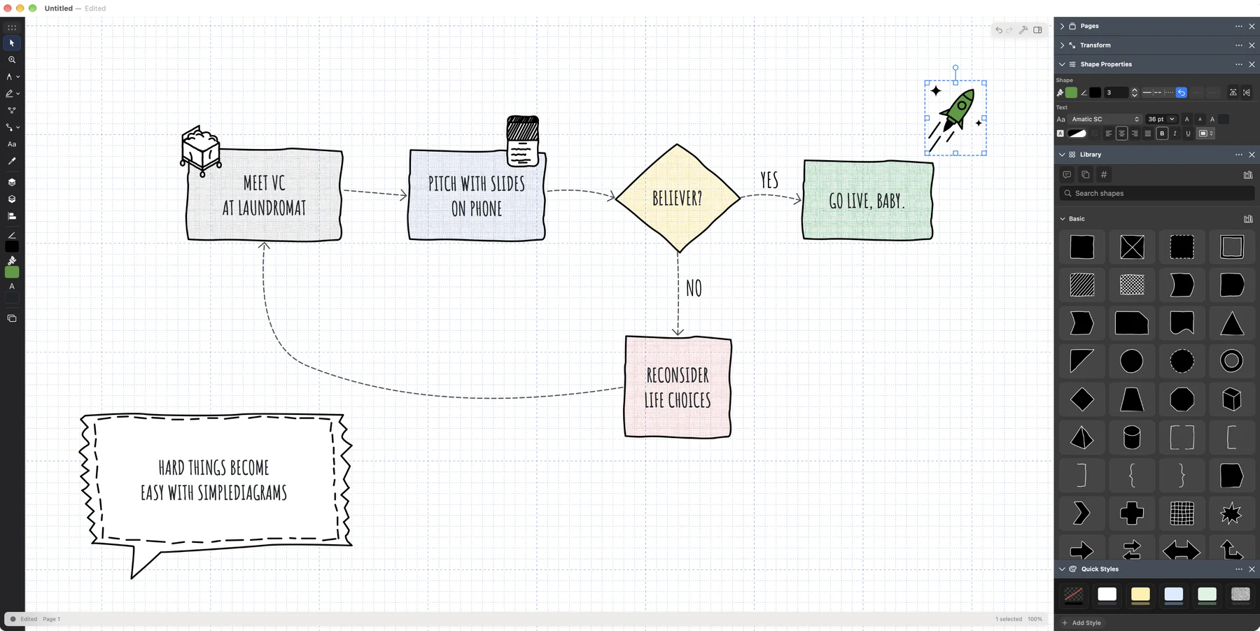 Image of SimpleDiagrams desktop app.