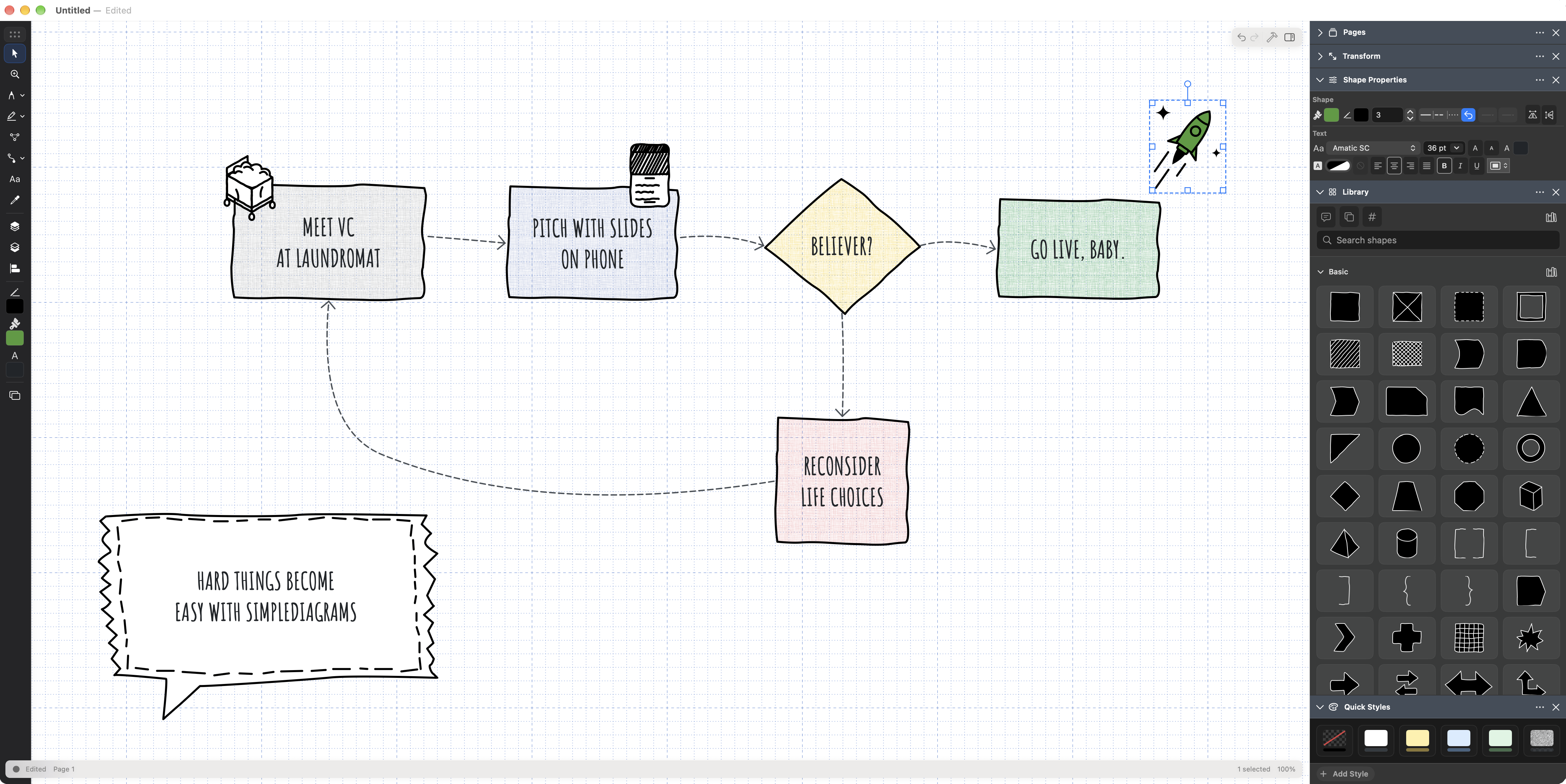 Image of SimpleDiagrams desktop app.